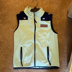 Vineyard Vines Light Blue Fleece Vest